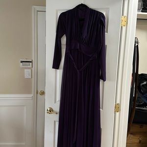 Long purple evening dress